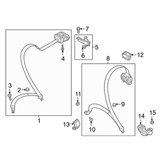 Audi OE - Restraint Systems - Rear Seat Belts