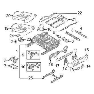 Audi OE - Seats & Tracks - Front Seat Components (Seat Cushion, Standard Seats)