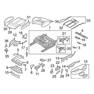 Audi OE - Seats & Tracks - Front Seat Components (Comfort Seat, Seat Cushion), (Premium Plus / Prestige)