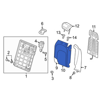 Audi OE - Rear Left Seat Back Cushion Cover