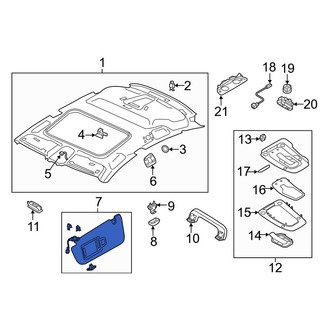 Audi OE - Left Sun Visor