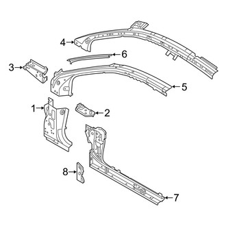 Audi OE - Pillars, Rocker & Floor - Hinge Pillar
