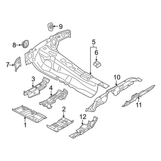 Audi OE - Pillars, Rocker & Floor - Floor & Rails