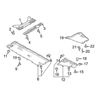 Audi OE - Pillars, Rocker & Floor - Covers & Shields