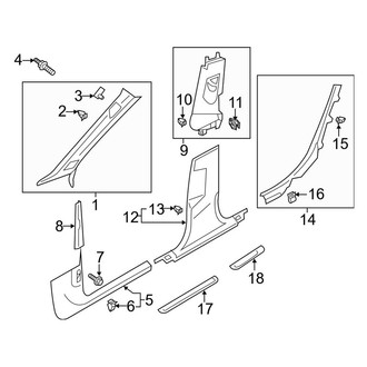 Audi OE - Pillars, Rocker & Floor - Interior Trim