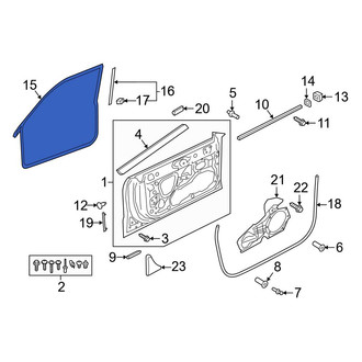 Audi OE - Rear Outer Door Seal