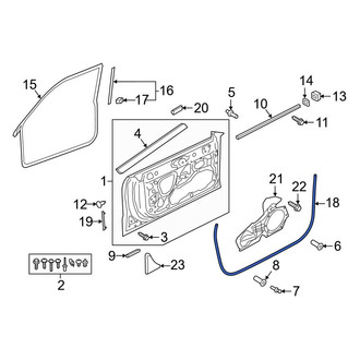 Audi OE - Front Outer Door Seal