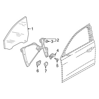 Audi OE - Front Door - Glass & Hardware