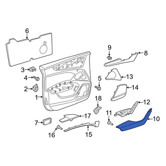 Audi OE - Rear Left Door Armrest