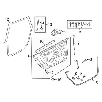 Audi OE - Rear Door - Door & Components