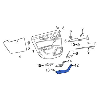 Audi OE - Rear Left Door Armrest