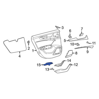 Audi OE - Front Left Upper Door Panel Insert
