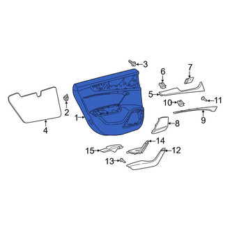 Audi OE - Front Left Inner Door Interior Trim Panel