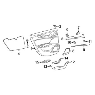 Audi OE - Rear Door - Interior Trim (Door Panel & Trim)