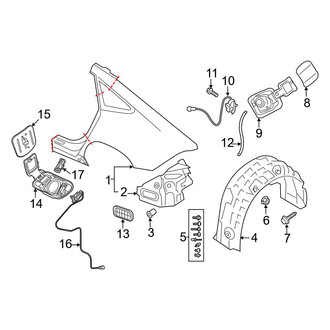 Audi OE - Quarter Panel & Components (2.0L)