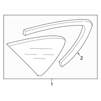 Audi OE - Quarter Panel - Glass