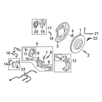 Audi OE - Rear ABS Wheel Speed Sensor