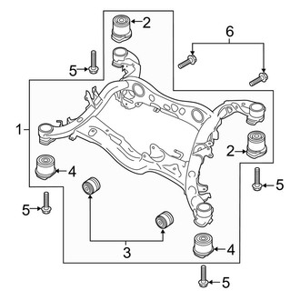 Audi OE - Rear Suspension - Suspension Mounting (Premium / Premium Plus / Prestige)