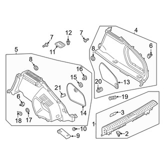 Audi OE - Rear Body & Floor - Interior Trim (Side Trim)