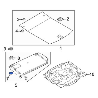 Audi OE - Floor Cover Panel Bracket
