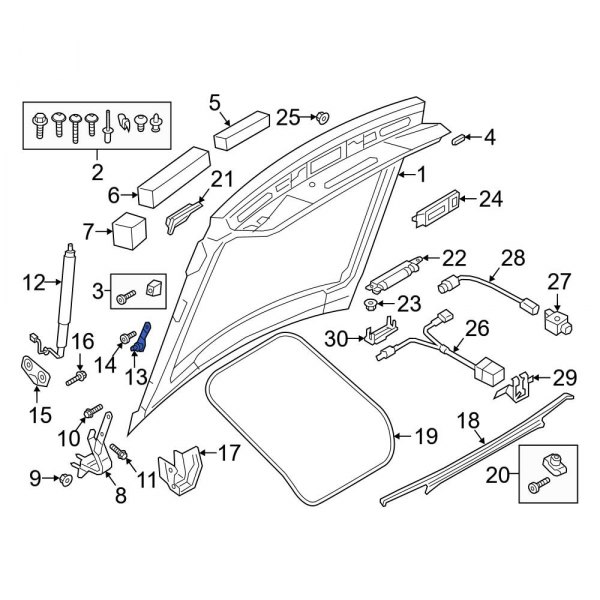 Liftgate Support Strut Holder