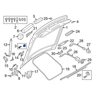 Audi OE - Rear Liftgate Stop Bumper