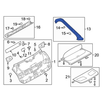 Audi OE - Rear Left Liftgate Trim
