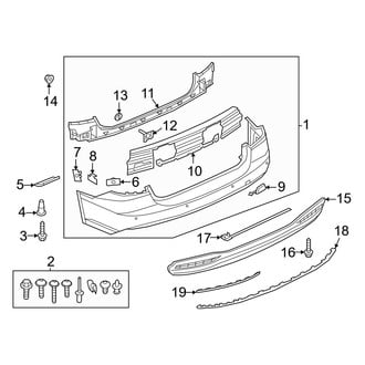 Audi OE - Rear Bumper - Bumper & Components (Cover & Components)