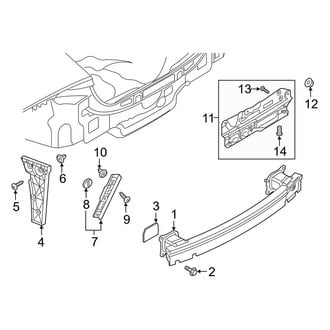 Audi OE - Rear Bumper - Bumper & Components (Mount Components)