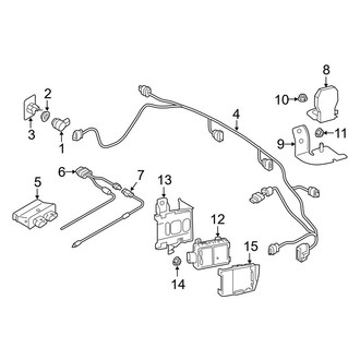 Audi OE - Rear Bumper - Electrical Components (Premium / Premium Plus / Prestige)
