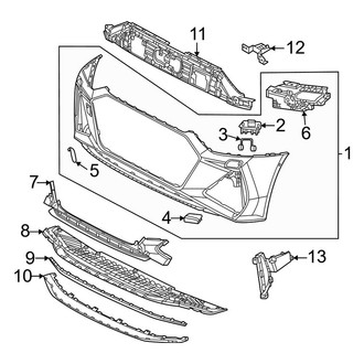 Audi OE - Front Bumper & Grille - Bumper & Components (Covers & Brackets)