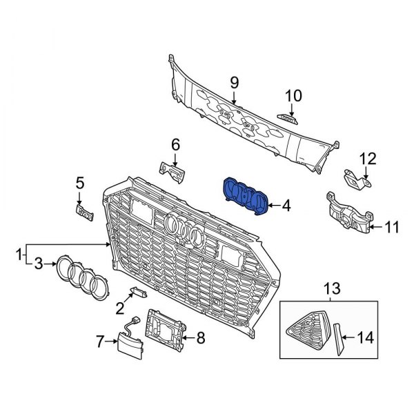 Grille Emblem Bracket