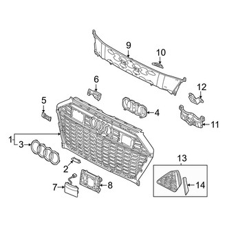 Audi OE - Front Bumper & Grille - Grille & Components