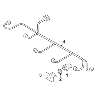 Audi OE - Front Bumper & Grille - Electrical Components (Park Sensors Components)
