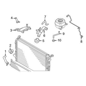 Audi OE - Cooling - Hoses & Lines (Right Side)