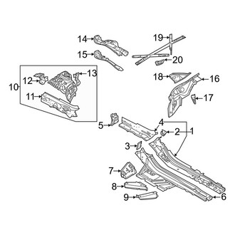 Audi OE - Fender - Structural Components & Rails
