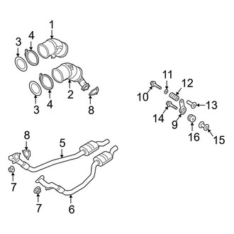 Audi OE - Exhaust System - Exhaust Components (Front)