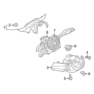 Audi OE - Steering Column - Shroud, Switches & Levers