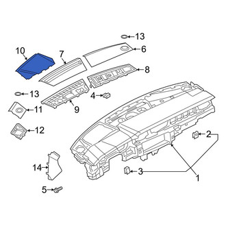Audi OE - Right Upper Instrument Panel Trim Panel