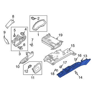 Audi OE - Left Upper Instrument Panel Trim Panel