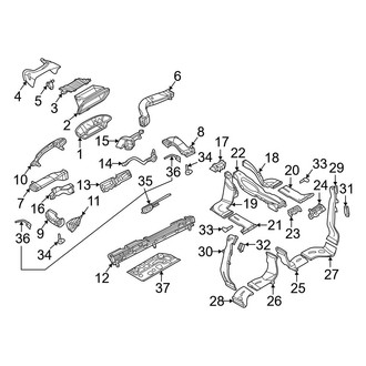 Audi OE - Instrument Panel - Ducts