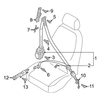 Audi OE - Restraint Systems - Front Seat Belts