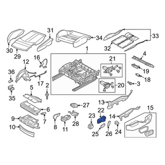 Audi OE - Front Left Power Seat Switch