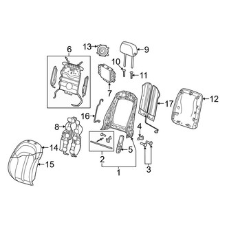Audi OE - Seats & Tracks - Front Seat Components (Comfort Seat, Seat Back)
