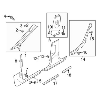 Audi OE - Pillars, Rocker & Floor - Interior Trim