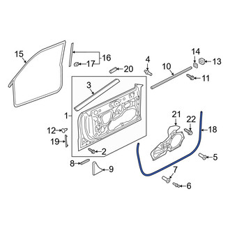 Audi OE - Front Outer Door Seal