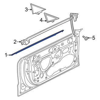 Audi OE - Front Left Door Belt Molding