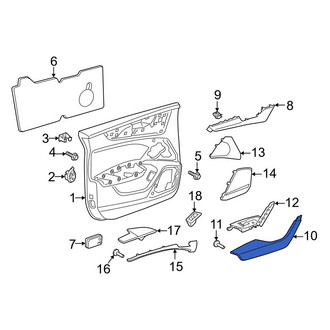 Audi OE - Front Left Door Armrest