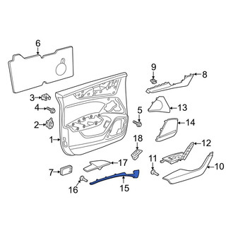 Audi OE - Front Left Door Trim Molding