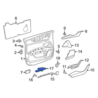 Audi OE - Rear Left Door Panel Insert